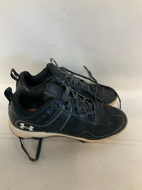 Vist Large View of Product Image Which is Used Under Armour GLYDE BB/SB Cleats Black Senior 9.5