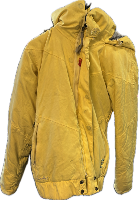Vist Large View of Product Image Which is Used Oakley GRETCHEN BLEILER Outerwear Heavy Jacket W Yellow SM