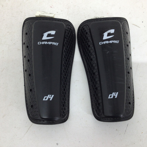 Vist Large View of Product Image Which is Used Champro Soccer Shin Guards Junior Black MD