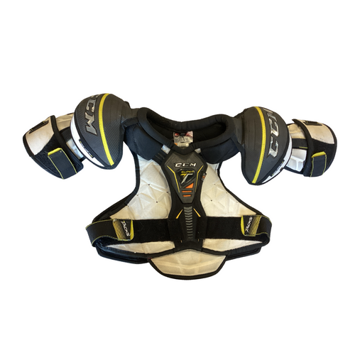 Vist Large View of Product Image Which is Used CCM TACKS SUPER T Senior Shoulder Pads LG
