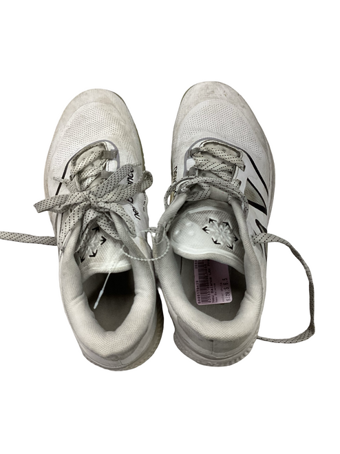 Vist Large View of Product Image Which is Used New Balance LAX Cleats Mens White Senior 6.5