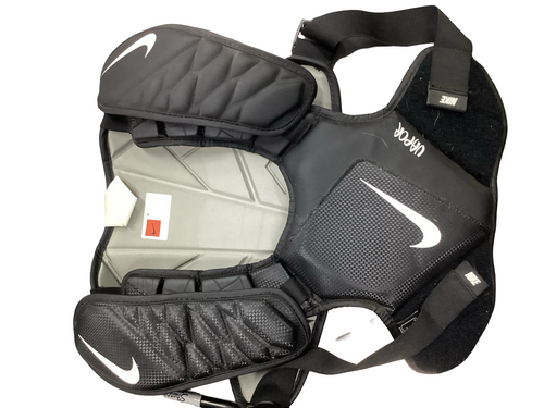 Vist Large View of Product Image Which is Used Nike VAPOR LT Lacrosse Shoulder Pads Black LG
