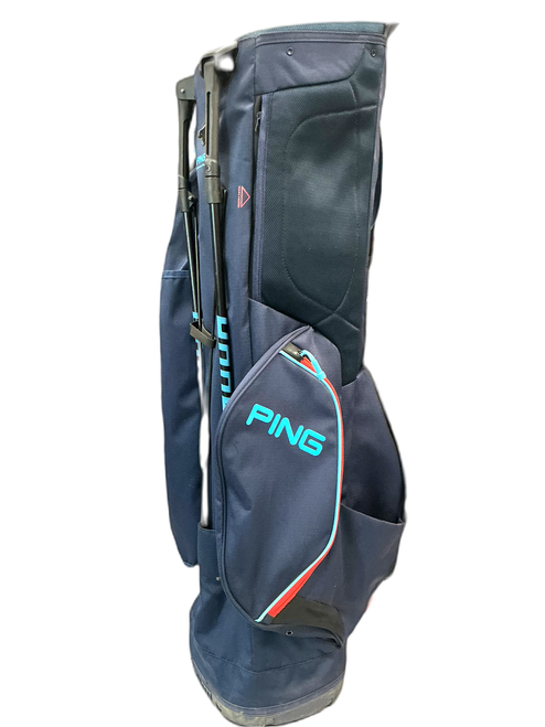 Vist Large View of Product Image Which is Used Ping HOOFER HANNISTOWN Mens Stand Bag Navy Blue