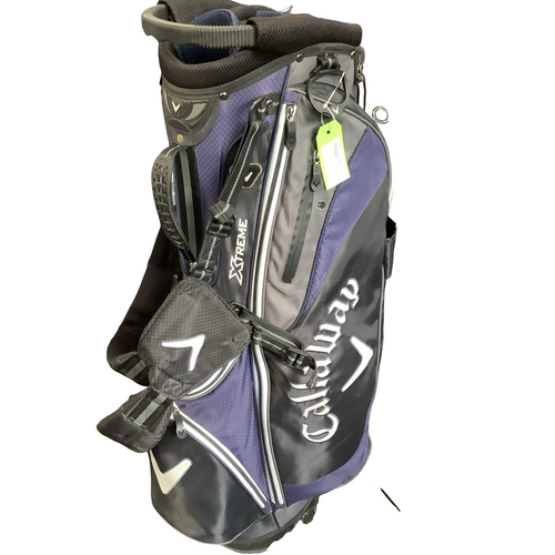 Vist Large View of Product Image Which is Used Callaway XTREME Mens Stand Bag Navy Blue