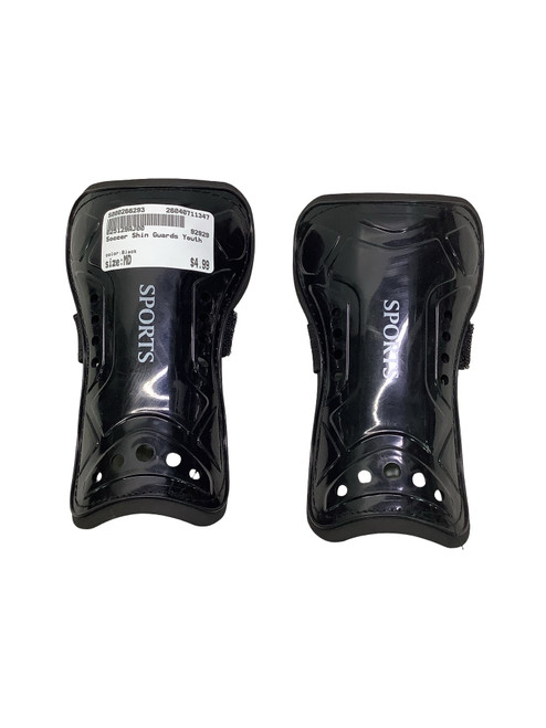 Vist Large View of Product Image Which is Used Soccer Shin Guards Youth Black MD