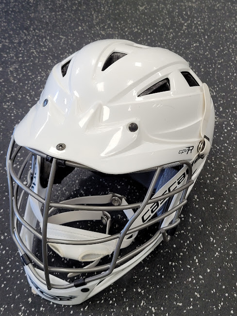 Vist Large View of Product Image Which is Used Cascade CASCADE CPV-R Lacrosse Helmet White XS