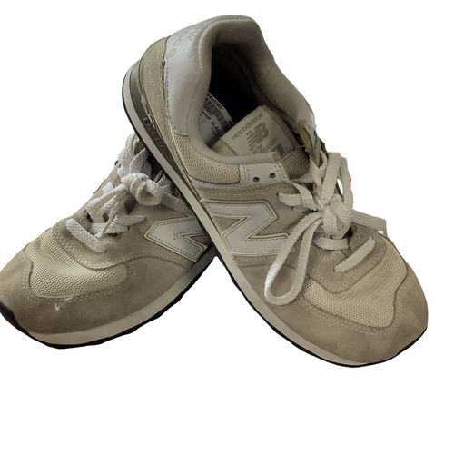 Vist Large View of Product Image Which is Used New Balance CLASSIC 574 Running/X-Train Shoes M Grey Senior 8