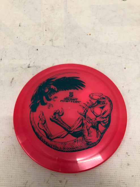 Vist Large View of Product Image Which is Used Discraft RAPTOR Disc Golf Driver Red