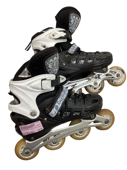 Vist Large View of Product Image Which is Used SCALE SPORTS Senior Rec Fitness Skates Black Adjustable