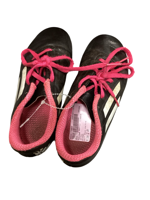 Vist Large View of Product Image Which is Used Adidas Soccer Cleats Black And Pink Junior 01