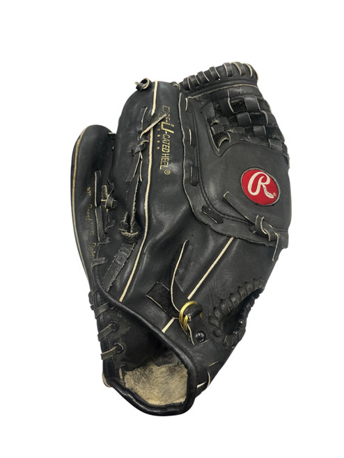 Vist Large View of Product Image Which is Used Rawlings RSGXLB BB/SB Glove LH Throw Black 14"