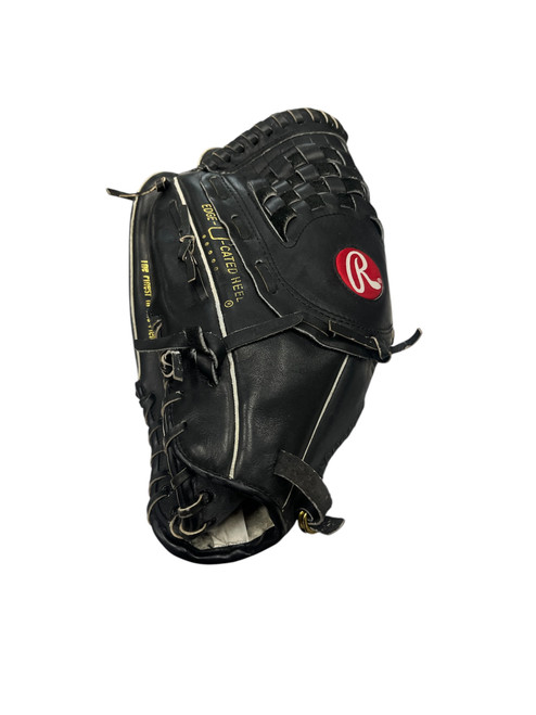 Vist Large View of Product Image Which is Used Rawlings RSGXLB BB/SB Glove LH Throw Black 14"