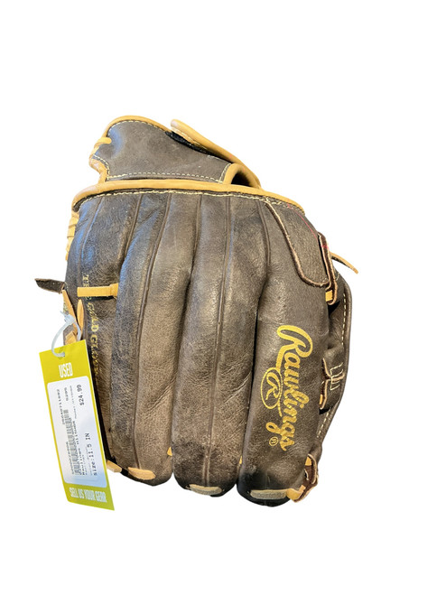 Vist Large View of Product Image Which is Used Rawlings H115HBR BB/SB Glove LH Throw Brown 11 1/2"