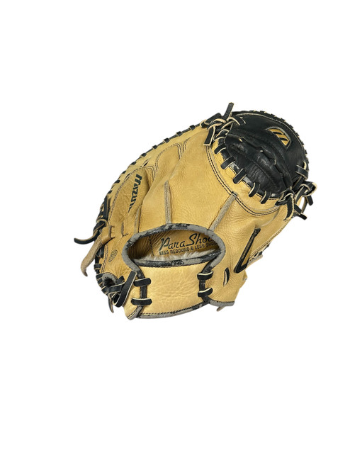 Vist Large View of Product Image Which is Used Mizuno PROSPECT SERIES BB/SB Catchers RH Throw Tan 31"