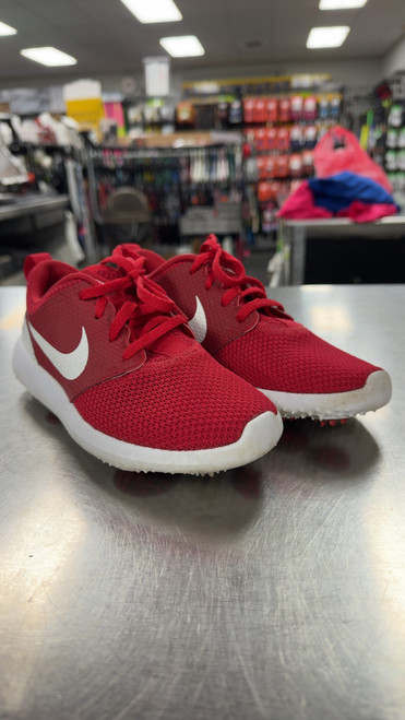Vist Large View of Product Image Which is Used Nike Jr Golf Shoes Red Junior 03
