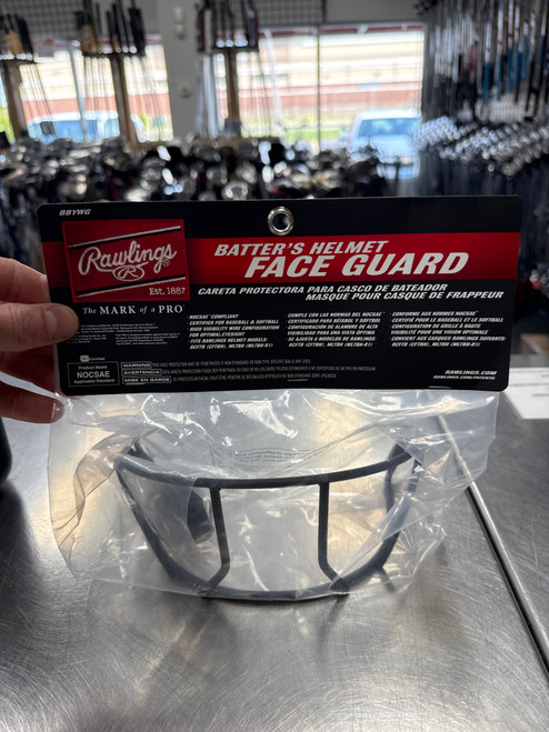 Vist Large View of Product Image Which is New RAWLINGS TB FACE GUARD-BK