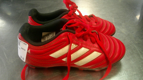 Vist Large View of Product Image Which is Used Adidas Soccer Cleats Red Youth 10.5