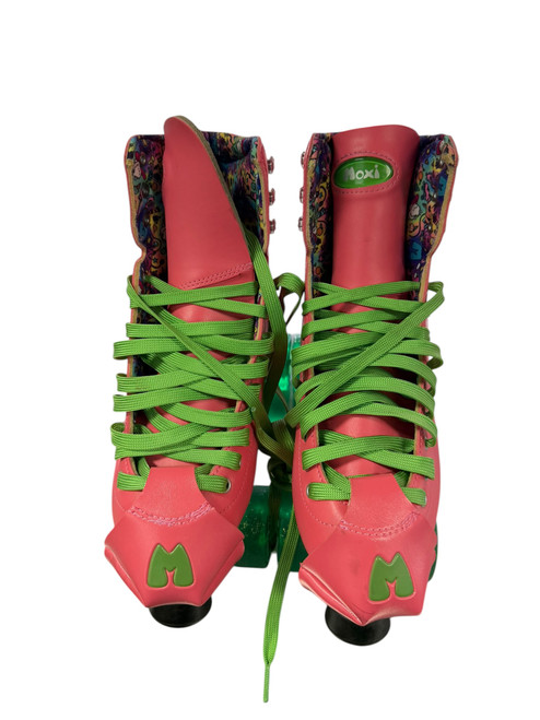 Vist Large View of Product Image Which is Used MOXI BEACH BUNNY Senior Roller Quad Skates Pink Senior 9