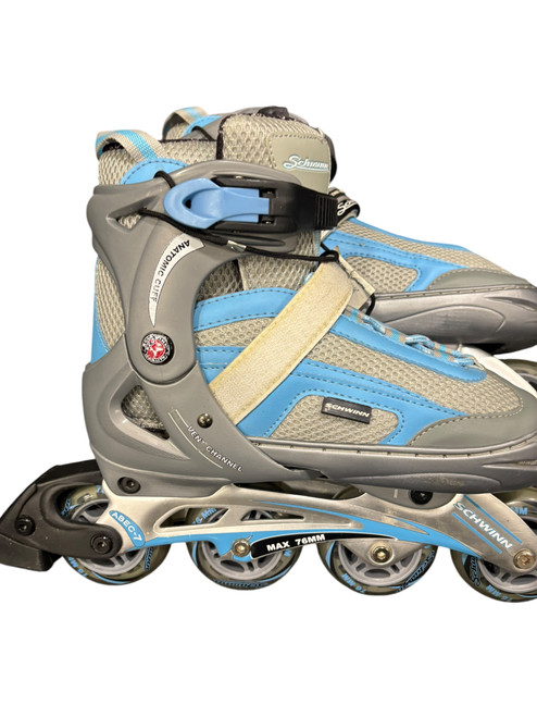 Vist Large View of Product Image Which is Used Schwinn CHALLENGE SERIES Senior Rec Fitness Skates Grey Adjustable