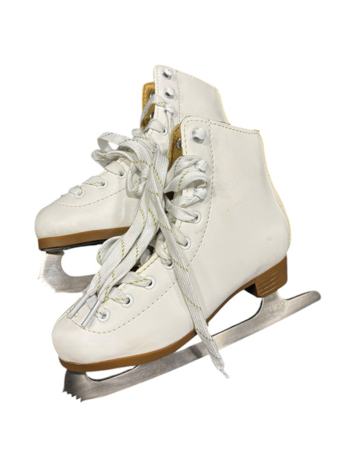 Vist Large View of Product Image Which is Used DBX Girls Figure Skate White Youth 13.0
