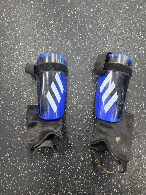 Vist Large View of Product Image Which is Used Adidas Soccer Shin Guards Junior Navy Blue Junior