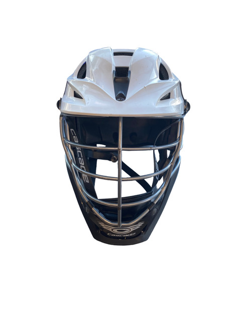 Vist Large View of Product Image Which is Used Cascade S Lacrosse Helmet White MD