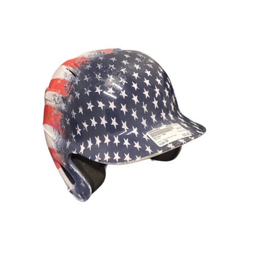 Vist Large View of Product Image Which is Used Adidas USA Batting Helmet No Mask White/Royal/Red SM