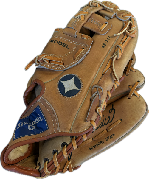 Vist Large View of Product Image Which is Used Spalding JIM RICE Baseball Glove RH Throw Brown 12 1/2"