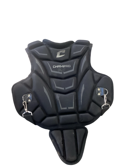 Vist Large View of Product Image Which is Used Champro CHEST PROTECTOR Catchers Chest Protector Black Junior