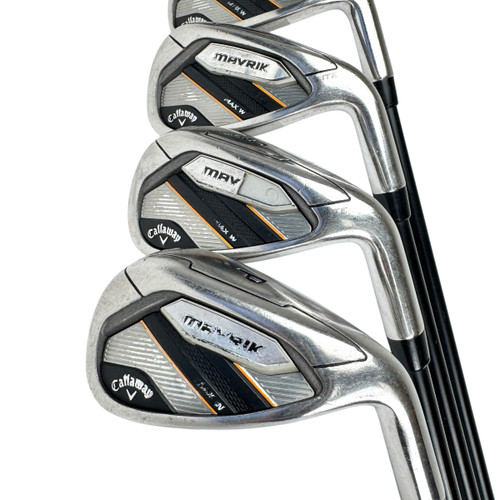Vist Large View of Product Image Which is Used Callaway MAVRIK MAX W Women's RH Iron Set 7I-PW Ladies Flex Graphite Shaft