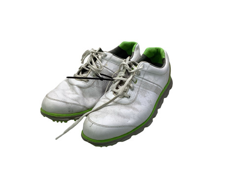 Vist Large View of Product Image Which is Used Foot Joy Mens Golf Shoes White Senior 11.5