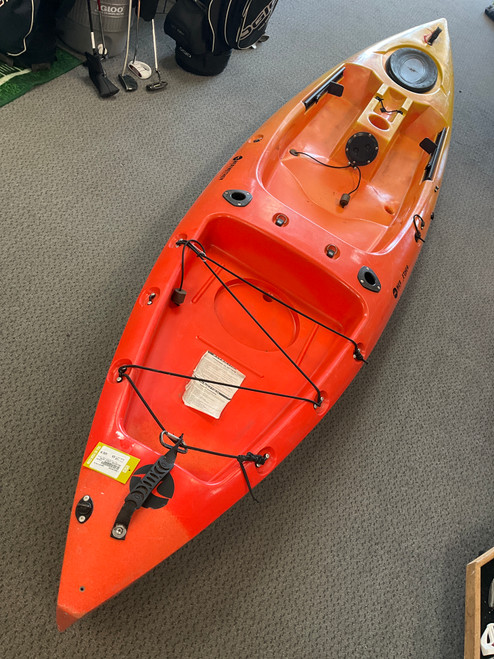 Vist Large View of Product Image Which is Used MERIWETHER SINGLE KAYAK Kayak Orange 12Ft 6In