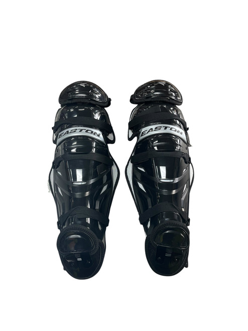 Vist Large View of Product Image Which is Used Easton ELITE X ADT Catchers Leg Guards Black Adult