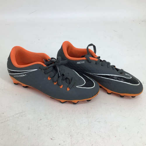 Vist Large View of Product Image Which is Used Nike HYPERVENOM JR 2.5 SOCCER CLEATS Soccer Cleats Grey Junior 02.5