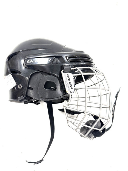 Vist Large View of Product Image Which is Used Bauer LARGE Helmet Cage Combo Black LG