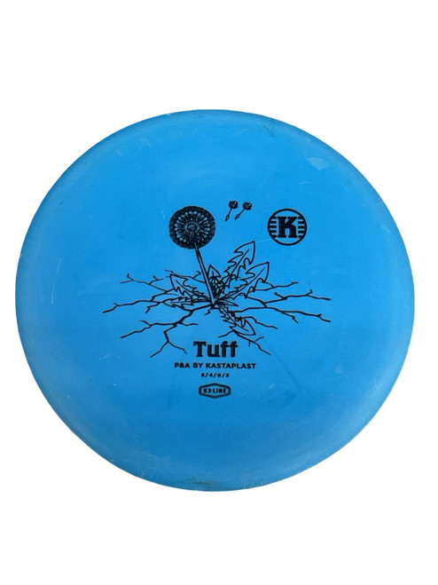 Vist Large View of Product Image Which is Used Kastaplast K3 TUFF Disc Golf Putter Royal Blue 174g
