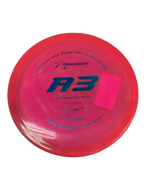 Vist Large View of Product Image Which is Used Prodigy Disc 750 A3 Disc Golf Putter Pink 174g