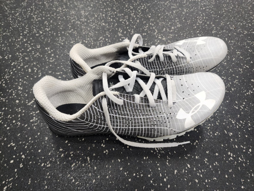 Vist Large View of Product Image Which is Used Under Armour KICK SPRINT 3 Track & Field Cleats Adult Grey Senior 11.5
