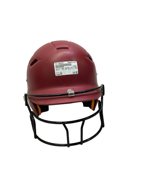 Vist Large View of Product Image Which is Used Schutt RED HELMET WITH MASK Batting Helmet w/Mask Red MD