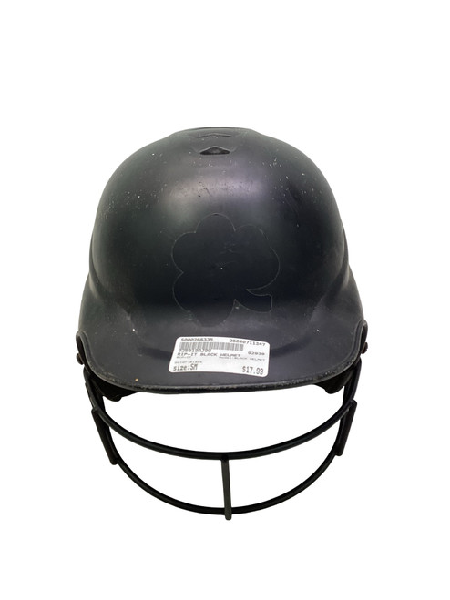 Vist Large View of Product Image Which is Used RIP-IT BLACK HELMET Batting Helmet w/Mask Black SM
