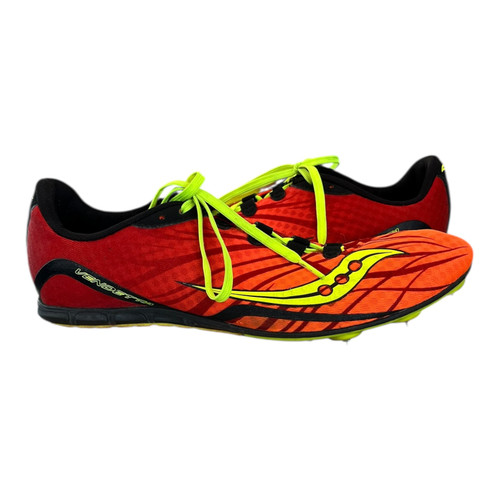 Vist Large View of Product Image Which is Used Saucony Track & Field Cleats Adult Red Senior 10