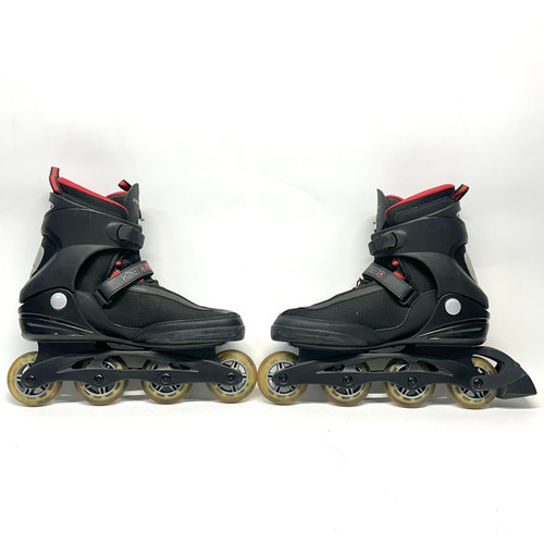 Vist Large View of Product Image Which is Used K2 KINETIC 80 SPEED LACING Senior Rec Fitness Skates Black Senior 13