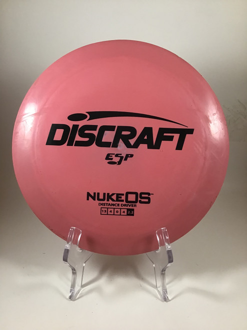 Vist Large View of Product Image Which is Used Discraft ESP NUKE OS Disc Golf Driver Pink