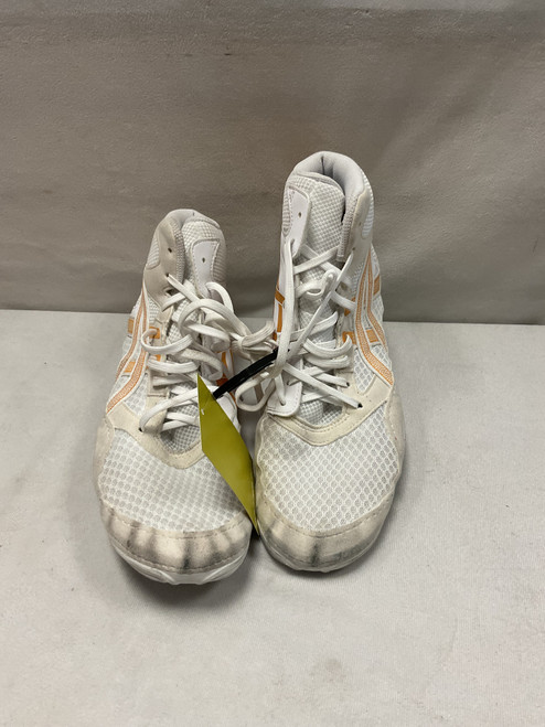 Vist Large View of Product Image Which is Used Asics Wrestling Shoes White Senior 10.5