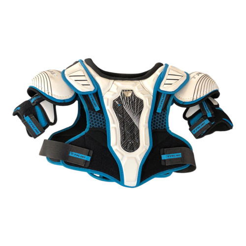 Vist Large View of Product Image Which is Used True AX9 SP Senior Shoulder Pads LG
