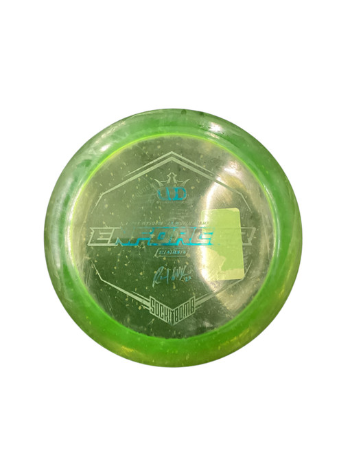 Vist Large View of Product Image Which is Used Dynamic Discs ENFORCER Disc Golf Driver Green