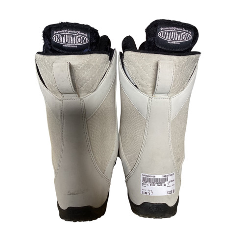 Vist Large View of Product Image Which is Used Ride SAGE Womens Snowboard Boots Gold Senior 7