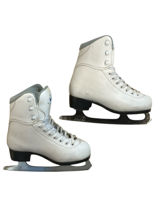 Vist Large View of Product Image Which is Used Jackson SOFT SKATE Girls Figure Skate White Youth 13.0