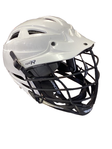 Vist Large View of Product Image Which is Used Cascade C PRO Lacrosse Helmet White SM