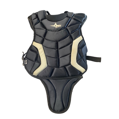 Vist Large View of Product Image Which is Used All-Star ALL-STAR CHEST PROTECTOR Catchers Chest Protector Black Adult
